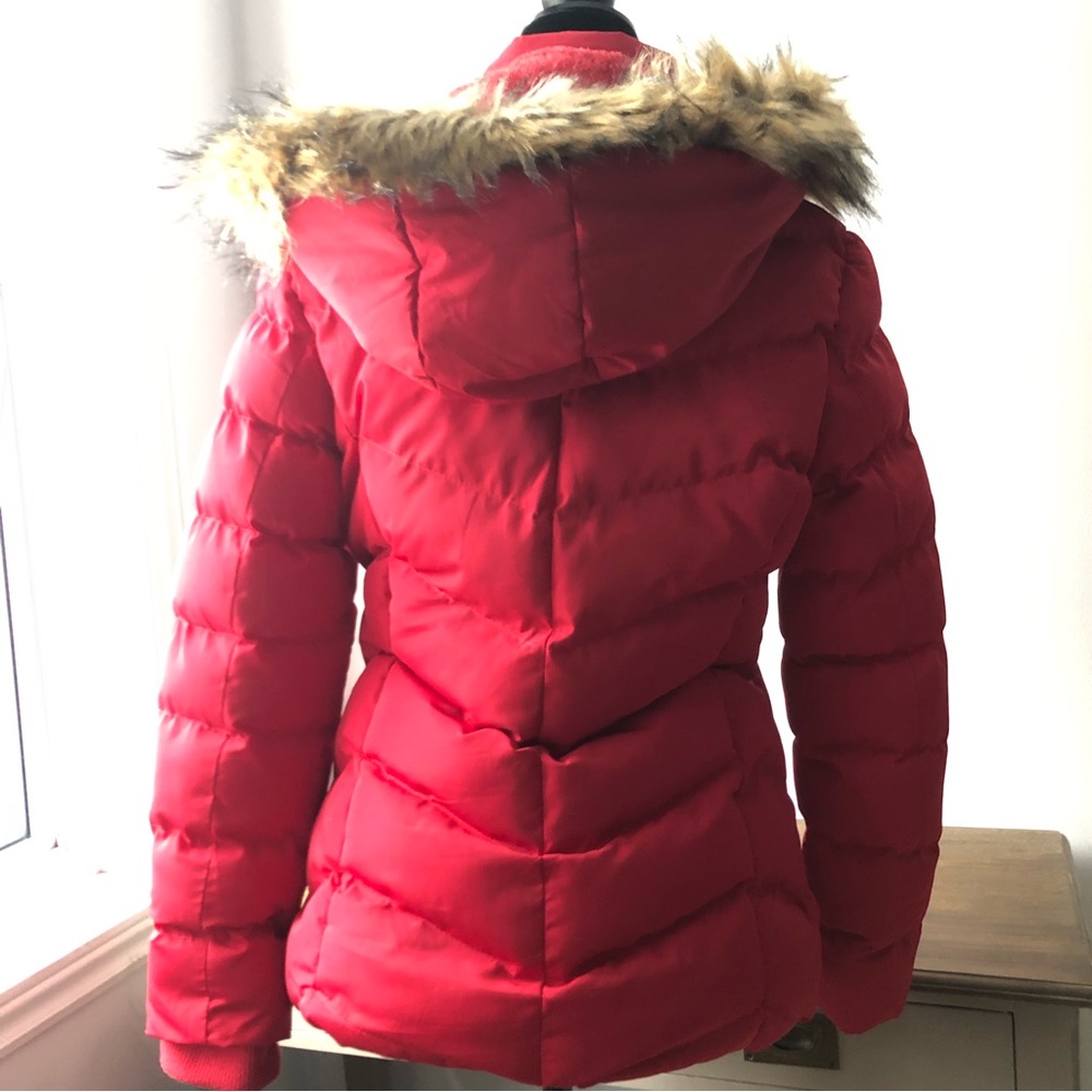 Red Short Puffer Jacket - Picture 8 of 11